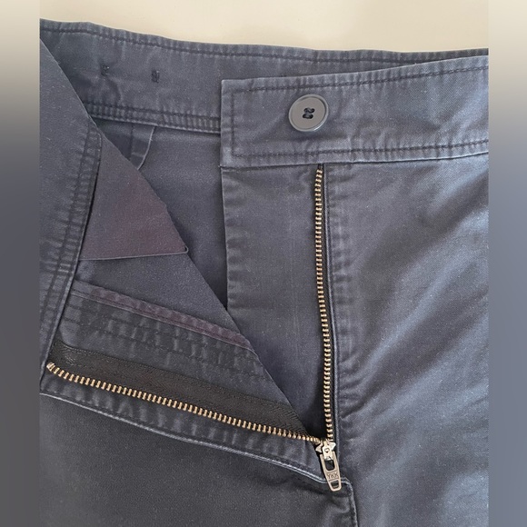 COS Wide Leg Ankle Length Navy Cotton Pants - Picture 4 of 9